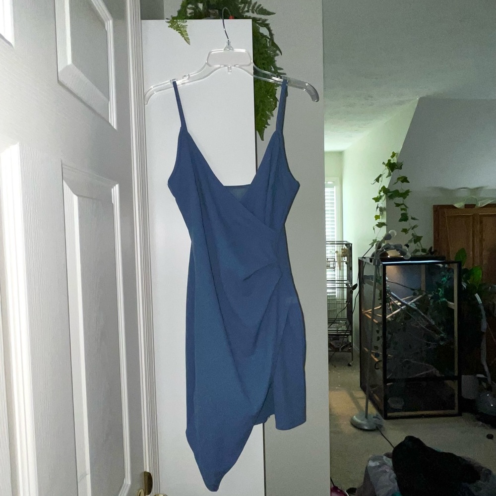 Blue Bodycon mini dress